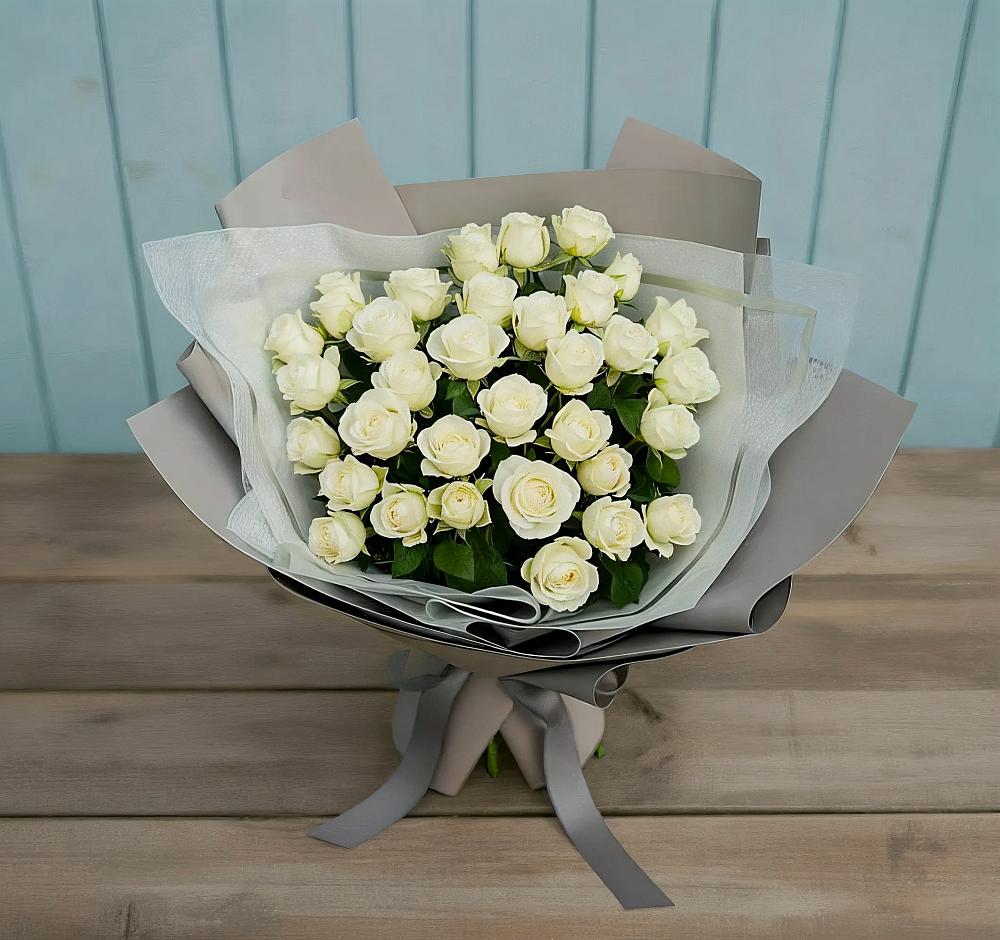 Букет Белоснежная нежность в Андреаполе