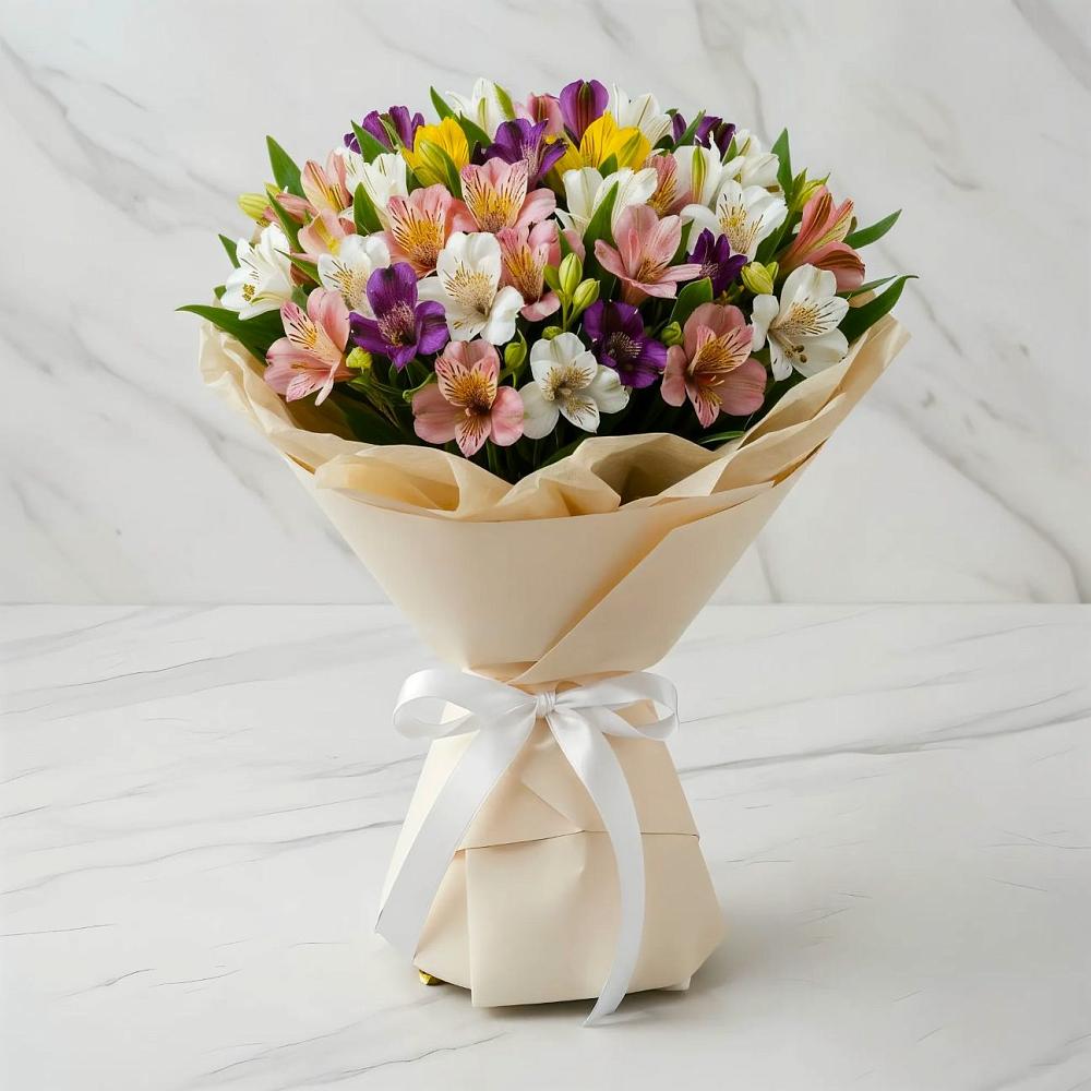 Букет цветов из: Альстромерии в Андреаполе