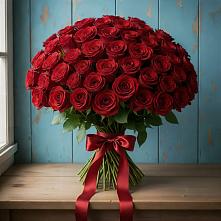 Букет Красные розы Блэк Меджик в Андреаполе