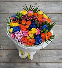 Букет цветов из:  Розы и Хризантемы в Андреаполе
