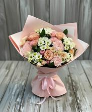 Букет цветов из:  Гвоздики, Розы и Хризантемы в Андреаполе