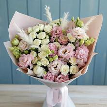 Букет цветов из:  Альстромерии и Розы #REPLACE_PRED# Андреаполе